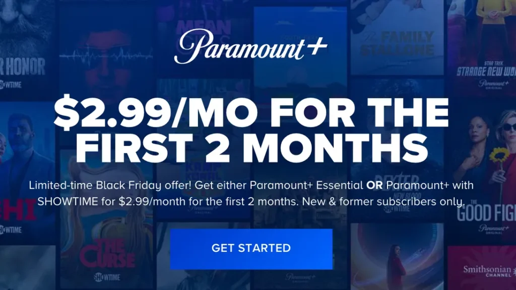 paramount plus black friday